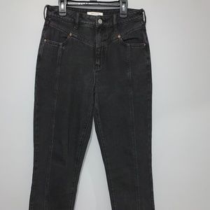 Pacsun Black V-Yolk Mom Jeans